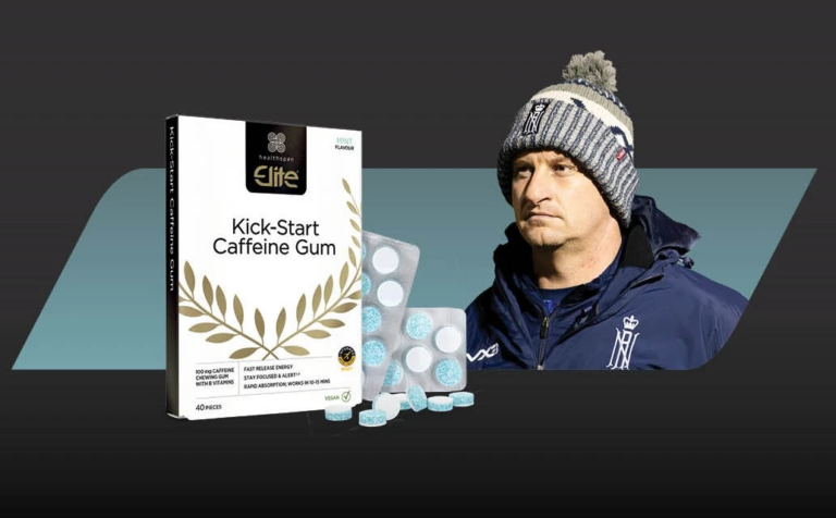PERFORMANCE STORIES: HOW KICK−START CAFFEINE GUM HELPS GUY STAY SHARP ON MATCHDAY