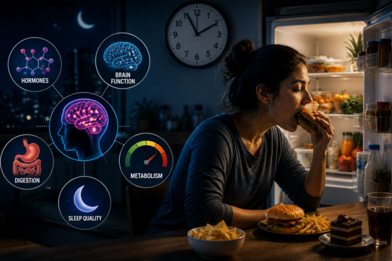 Does Eating Late at Night Harm Your Health? What Science Says About Hormones, Brain Function, Mental Health & Metabolism
