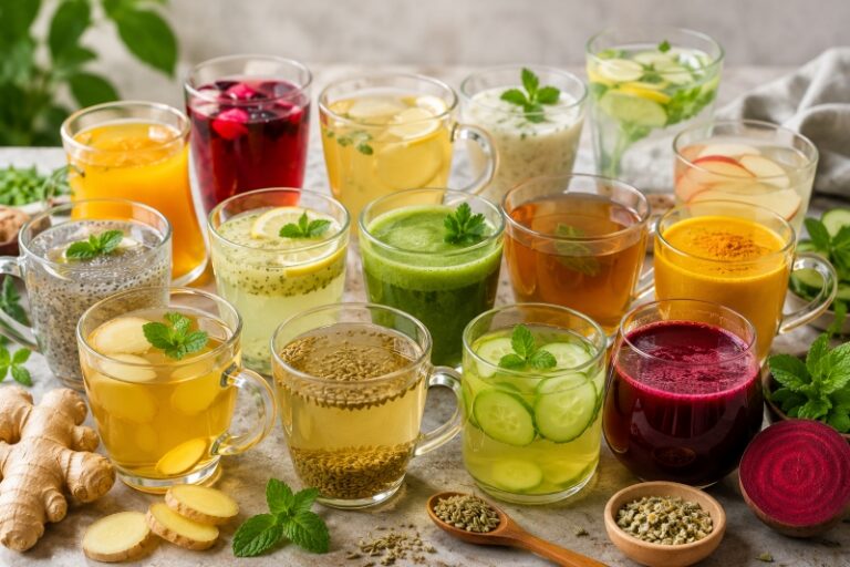 14 Best Drinks for Bloating: Natural Drinks to Support Digestion and Gut Health