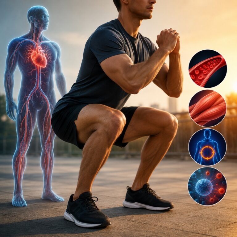 Your Legs Are Your “Second Heart”: How 30 Squats a Day Can Support Circulation, Muscle, Metabolism & Healthy Inflammation