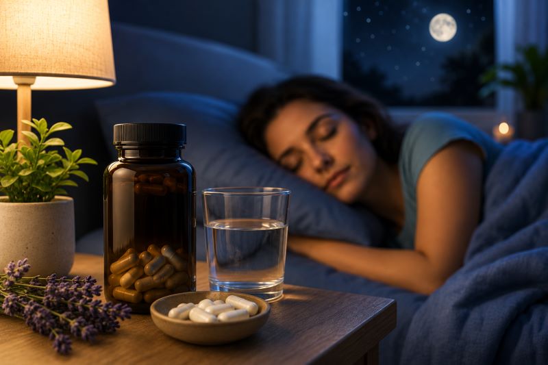 Magnesium for Better Sleep: How Supplementation May Support Melatonin, Cortisol Balance & Night-Time Recovery